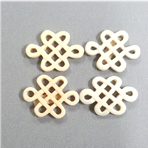 BONE DIAMOND 23X30MM IVORY (4PCS/BAG)